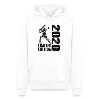 Limited Edition 2020 Limited Edition Cricket - Männer Premium Bio Hoodie - Weiß - Vorne - Nico (187cm)