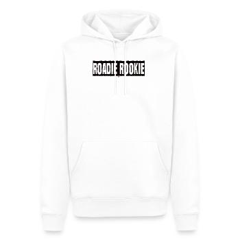 Roadie Rookie Vélo de route Vélo de route Vélo de route - Sweat à capuche Premium bio Homme - blanc - Devant - Nico (187cm)