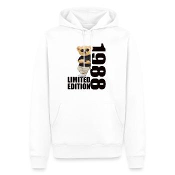 Édition limitée 1988 ours ours anniversaire 1988 - Sweat à capuche Premium bio Homme - blanc - Devant - Nico (187cm)