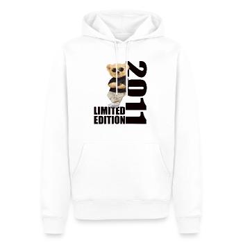 Limited Edition 2011 Bär Bären Geburtstag 2011 - Männer Premium Bio Hoodie - Weiß - Vorne - Nico (187cm)
