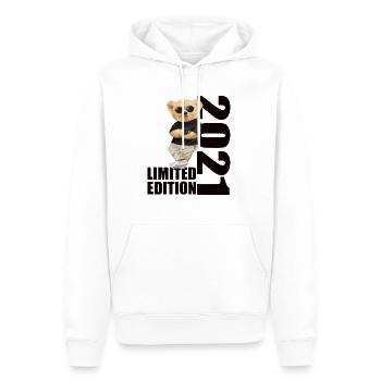 Limited Edition 2021 Bär Bären Geburtstag 2021 - Männer Premium Bio Hoodie - Weiß - Vorne - Nico (187cm)