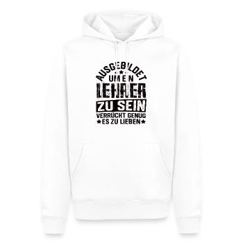 Lehrer Schule Lehramt Studenten Lehrerin - Männer Premium Bio Hoodie - Weiß - Vorne - Nico (187cm)