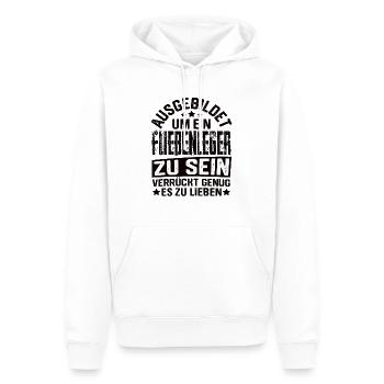 Fließenleger Plattenleger Fliesenleger Spruch - Männer Premium Bio Hoodie - Weiß - Vorne - Nico (187cm)
