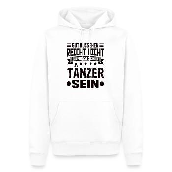Danseur - Sweat à capuche Premium bio Homme - blanc - Devant - Nico (187cm)