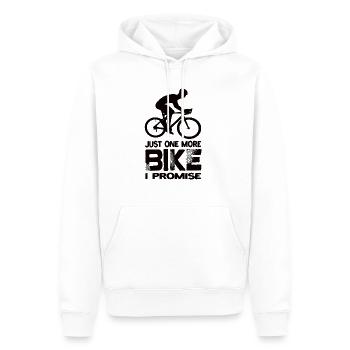 Juste un vélo de plus que je promets vélo de route - Sweat à capuche Premium bio Homme - blanc - Devant - Nico (187cm)