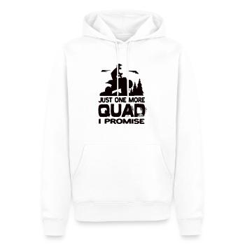 Juste un quad de plus, je vous promets quad quad atV - Sweat à capuche Premium bio Homme - blanc - Devant - Nico (187cm)