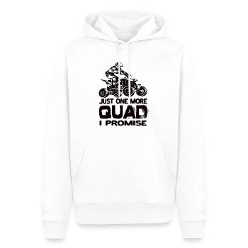 Juste un quad de plus, je vous promets quad quad atV - Sweat à capuche Premium bio Homme - blanc - Devant - Nico (187cm)