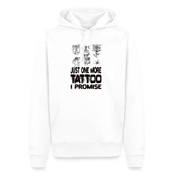 Juste un tatouage de plus, je promets des tatouages tatouage - Sweat à capuche Premium bio Homme - blanc - Devant - Nico (187cm)