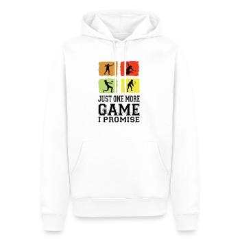 Just One More Game I Promise Volleyball Damen - Männer Premium Bio Hoodie - Weiß - Vorne - Nico (187cm)