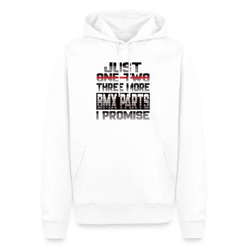 Just One More Bmx Parts I Promise Bmx Bmx Fahrrad - Männer Premium Bio Hoodie - Weiß - Vorne - Nico (187cm)