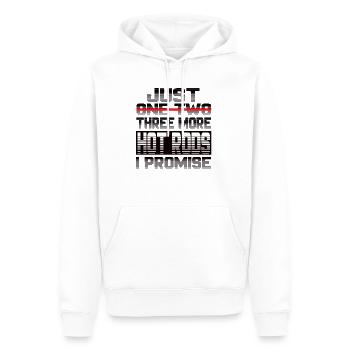 Juste un Hot Rod de plus, je promets Hot Rod Vintage - Sweat à capuche Premium bio Homme - blanc - Devant - Nico (187cm)