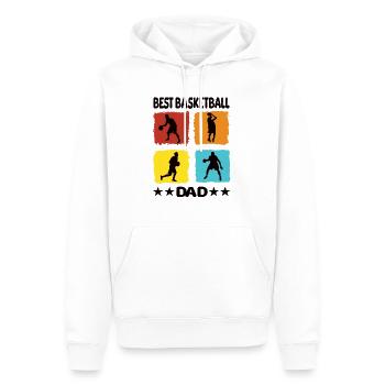 Best Basketball Dad - Männer Premium Bio Hoodie - Weiß - Vorne - Nico (187cm)