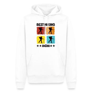 Best Hiking Mom - Men’s Premium Organic Hoodie - white - Front - Nico (187cm)