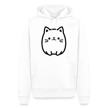 Katze - Männer Premium Bio Hoodie - Weiß - Vorne - Nico (187cm)