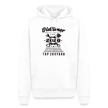 Oldtimer Special Edition Modell 2020 Geburtstag - Männer Premium Bio Hoodie - Weiß - Vorne - Nico (187cm)