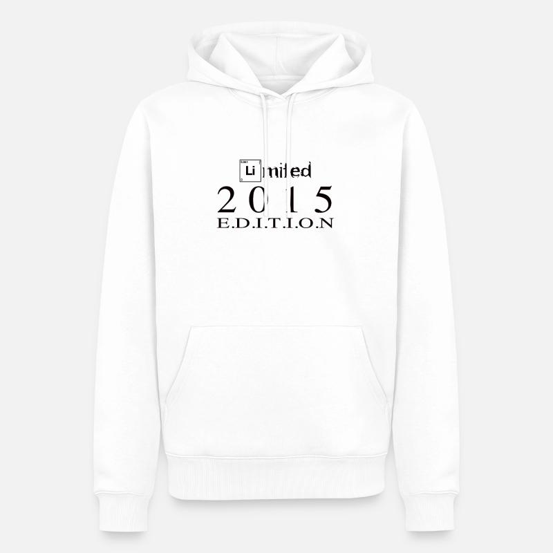 Edition Limitée 2015 - Sweat à capuche Premium bio Homme - blanc