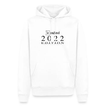 Édition limitée 2022 - Sweat à capuche Premium bio Homme - blanc - Devant - Nico (187cm)
