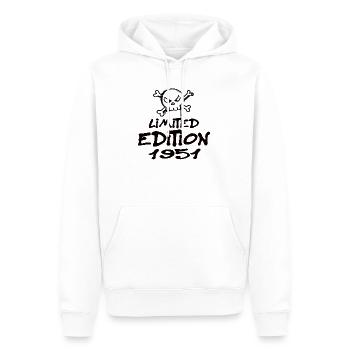 Limited Edition 1951 Geburtstag 1951 Geboren - Männer Premium Bio Hoodie - Weiß - Vorne - Nico (187cm)