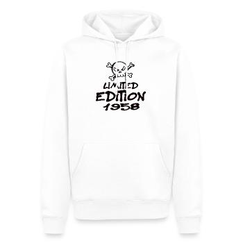 Limited Edition 1958 Geburtstag 1958 Geboren - Männer Premium Bio Hoodie - Weiß - Vorne - Nico (187cm)