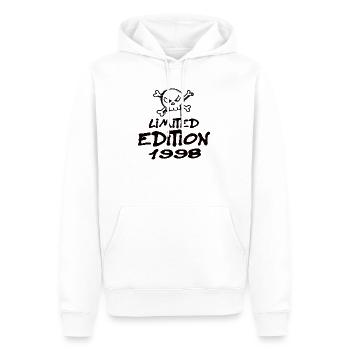 Limited Edition 1998 Geburtstag 1998 Geboren - Männer Premium Bio Hoodie - Weiß - Vorne - Nico (187cm)