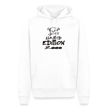 Limited Edition 2000 Birthday Born 2000 - Men’s Premium Organic Hoodie - white - Front - Nico (187cm)