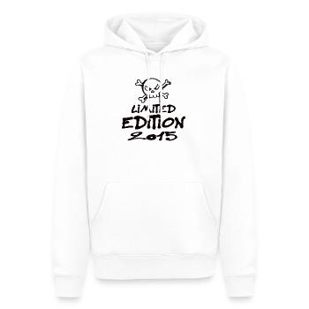 Edition Limitée 2015 Anniversaire 2015 Naissance - Sweat à capuche Premium bio Homme - blanc - Devant - Nico (187cm)