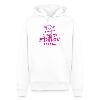 Edition Limitée 1994 Anniversaire Né 1994 - Sweat à capuche Premium bio Homme - blanc - Devant - Nico (187cm)