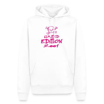 Limited Edition 2001 Geburtstag 2001 Geboren - Männer Premium Bio Hoodie - Weiß - Vorne - Nico (187cm)