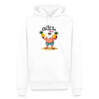 Tropischer Weihnachtsmann Weihnachtsmann Xmas - Männer Premium Bio Hoodie - Weiß - Vorne - Nico (187cm)