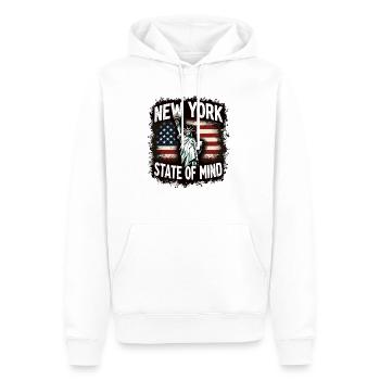 New York State of Mind Statue of Liberty Nyc - Men’s Premium Organic Hoodie - white - Front - Nico (187cm)