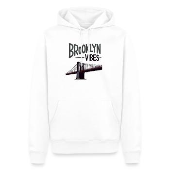 Brooklyn Vibes Brücke New York City New York - Männer Premium Bio Hoodie - Weiß - Vorne - Nico (187cm)