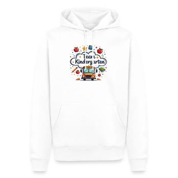 Team Kindergarten – Süßes Design für Kinder - Männer Premium Bio Hoodie - Weiß - Vorne - Nico (187cm)