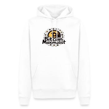 Bitcoin Maximalist – Stylish Crypto Design - Men’s Premium Organic Hoodie - white - Front - Nico (187cm)
