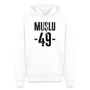 Muş 49 – Diversity from Türkiye - Men’s Premium Organic Hoodie - white - Front - Nico (187cm)