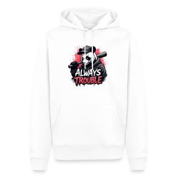 Gangster Panda Panda Panda Ours Pandas - Sweat à capuche Premium bio Homme - blanc - Devant - Nico (187cm)