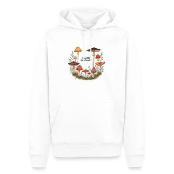 Pilz Pilze Retro Wald Motiv für Naturliebhaber - Männer Premium Bio Hoodie - Weiß - Vorne - Nico (187cm)