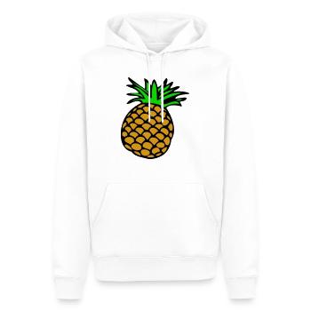Ananas - Männer Premium Bio Hoodie - Weiß - Vorne - Nico (187cm)