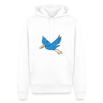 Shoebill Bird Ornithologist Forest I Gift - Men’s Premium Organic Hoodie - white - Front - Nico (187cm)