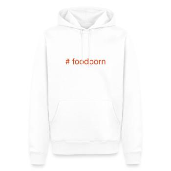 # foodporn - Männer Premium Bio Hoodie - Weiß - Vorne - Nico (187cm)