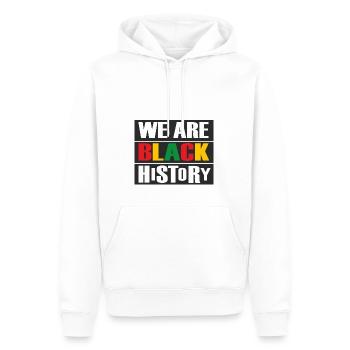 Juneteenth Day 1865, We Are Black History - Männer Premium Bio Hoodie - Weiß - Vorne - Nico (187cm)