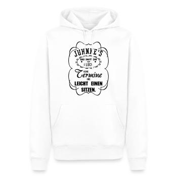 Leicht einen sitzen - Männer Premium Bio Hoodie - Weiß - Vorne - Nico (187cm)