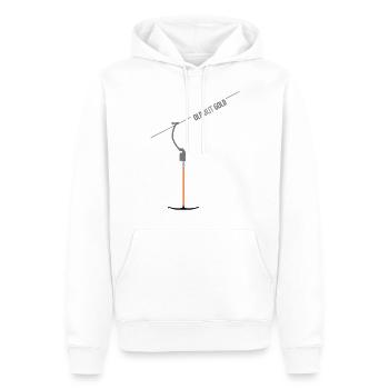 Old but good - The anchor lift in the ski area - Men’s Premium Organic Hoodie - white - Front - Nico (187cm)