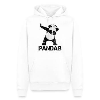 Tamponner le panda - Sweat à capuche Premium bio Homme - blanc - Devant - Nico (187cm)