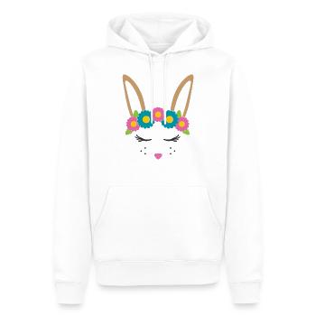 Osterhase - Männer Premium Bio Hoodie - Weiß - Vorne - Nico (187cm)