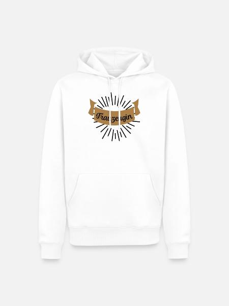 trauzeugin - Männer Premium Bio Hoodie - Weiß