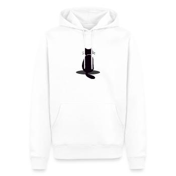 cat - Men’s Premium Organic Hoodie - white - Front - Nico (187cm)