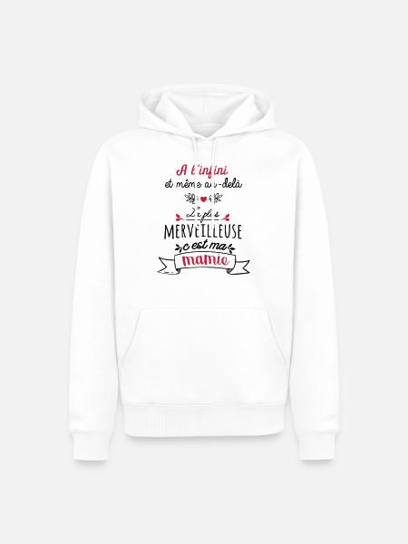 Meilleurse Mamie - Sweat à capuche Premium bio Homme - blanc
