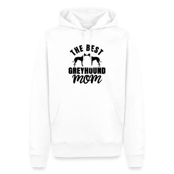 T-shirt de cadeau de maman de chien de lévrier lévrier - Sweat à capuche Premium bio Homme - blanc - Devant - Nico (187cm)
