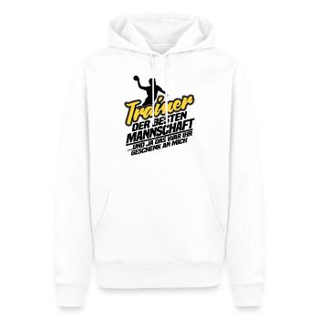 Trainer Lustig Spruch Geschenk Handball Spieler - Männer Premium Bio Hoodie - Weiß - Vorne - Nico (187cm)