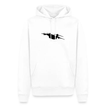 A400M Europa Militärflugzeug, deutsche Luftwaffe - Männer Premium Bio Hoodie - Weiß - Vorne - Nico (187cm)
